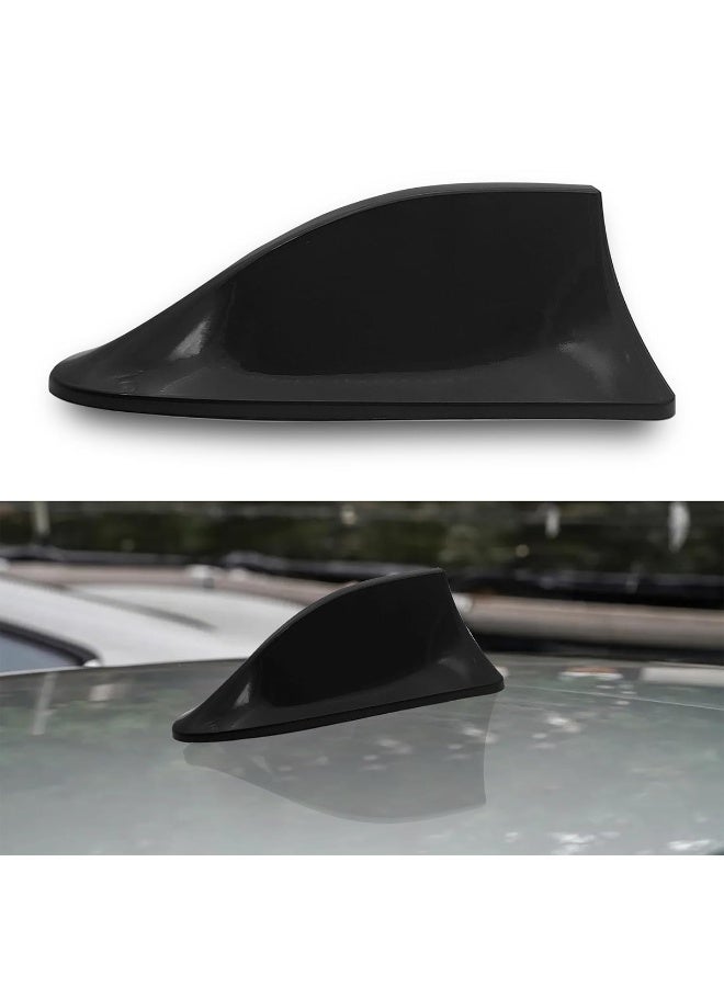 Universal Gloss Black Shark Fin Roof Antenna Cover w/ Signal Receiver for Car Truck SUV | Enhanced Radio Reception & Stylish Aerodynamic Design - Image 4