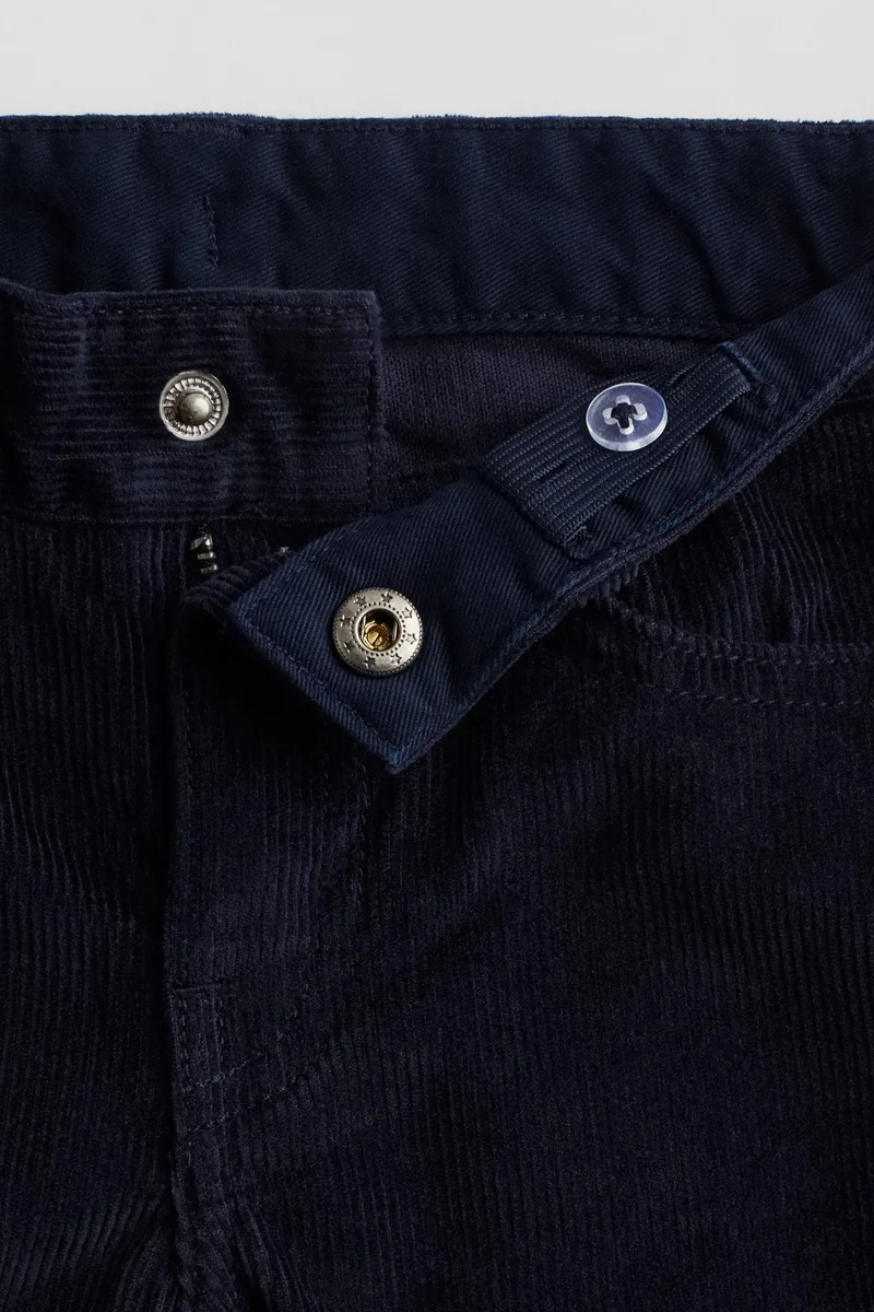 H&M Slim Fit Corduroy Trousers