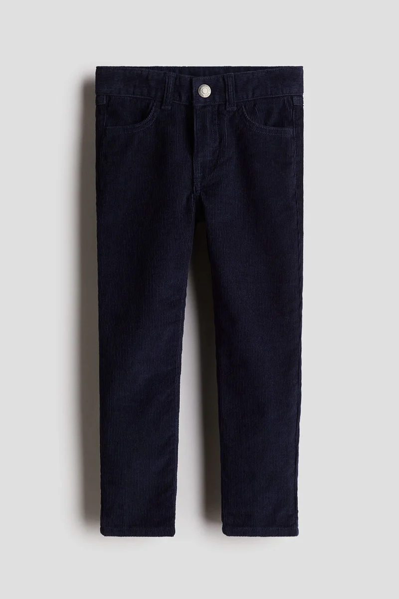 H&M Slim Fit Corduroy Trousers