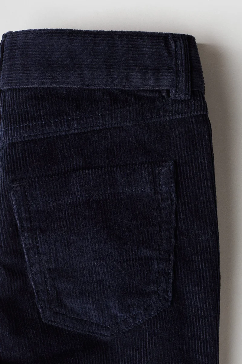H&M Slim Fit Corduroy Trousers