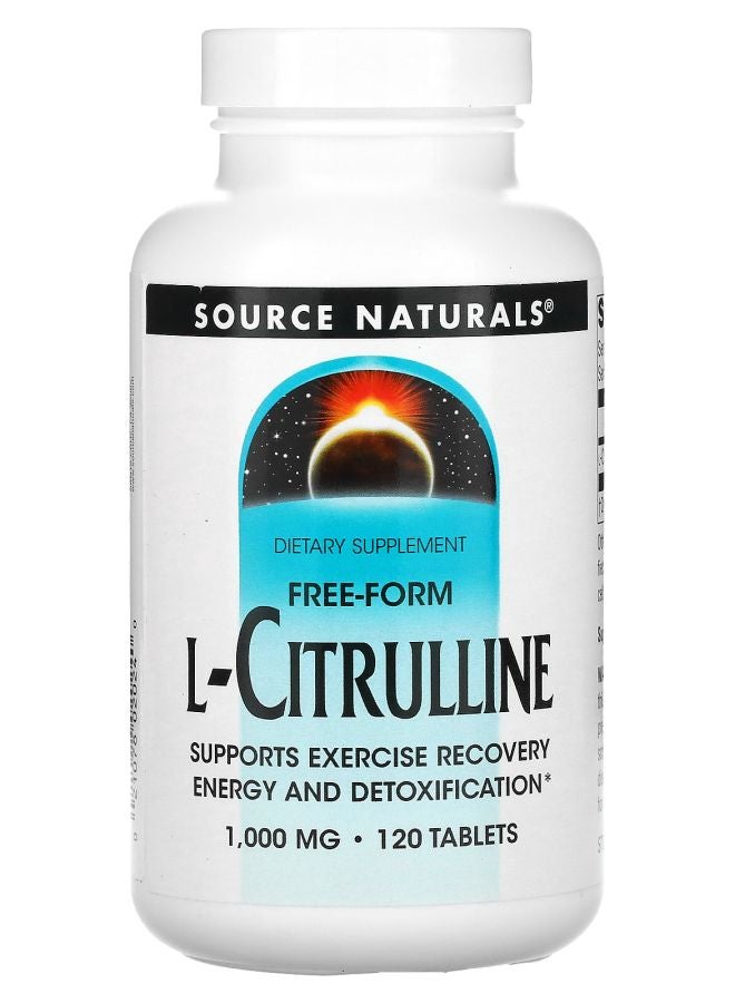 L-Citrulline Free-Form 1000 mg 120 Tablets