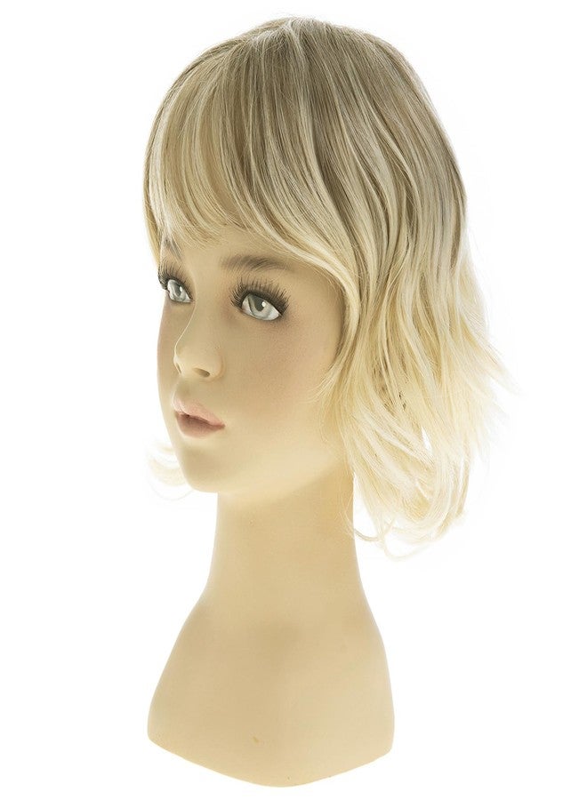 Dsimeig Short Wavy Blonde Kids Wig Synthetic Girls Bob Wig with Bangs Child Cosplay Costume Party Use - Image 3