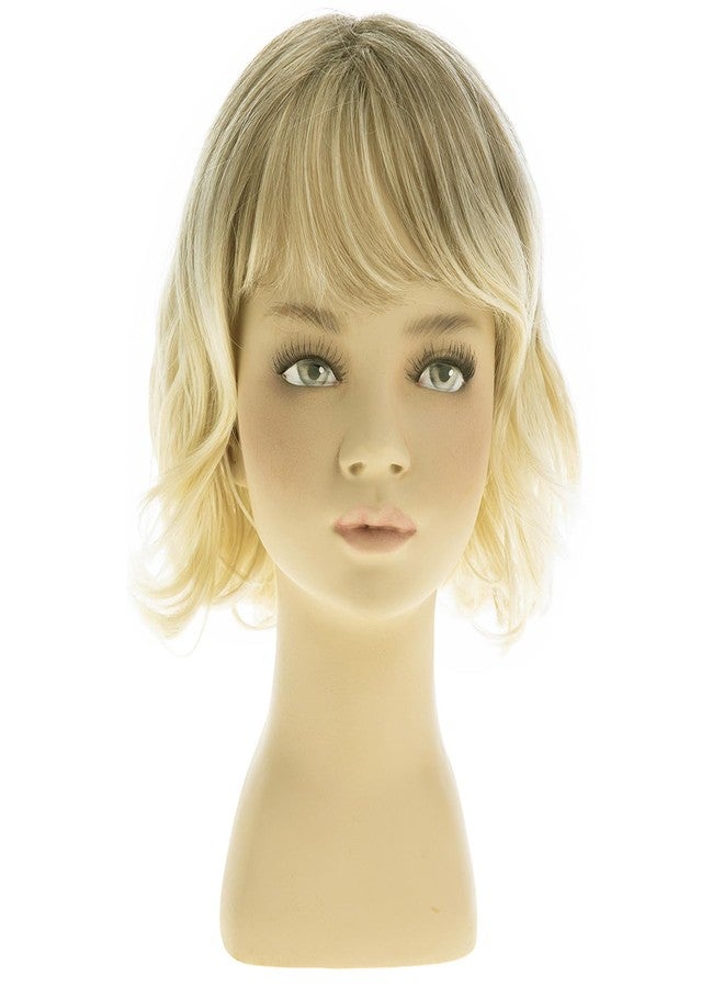 Dsimeig Short Wavy Blonde Kids Wig Synthetic Girls Bob Wig with Bangs Child Cosplay Costume Party Use - Image 2