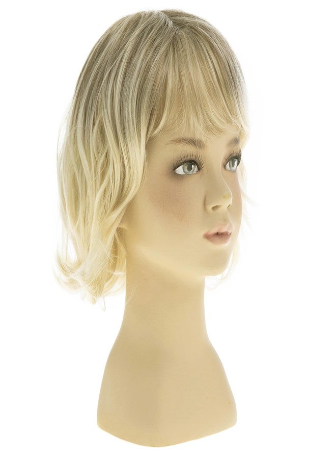 Dsimeig Short Wavy Blonde Kids Wig Synthetic Girls Bob Wig with Bangs Child Cosplay Costume Party Use - Image 4