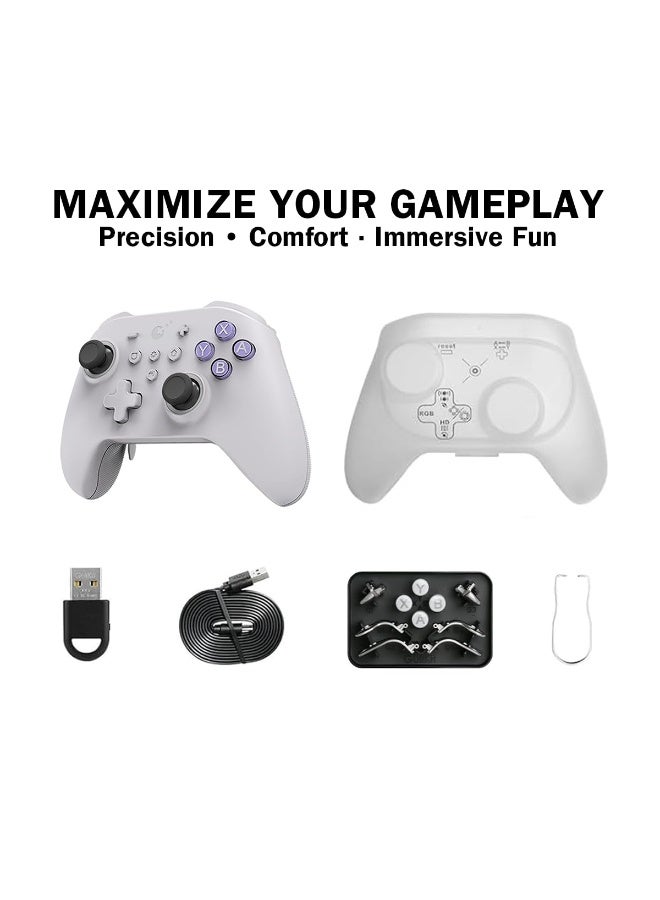 Gulikit Professional Gamepad Gulikit Kingkong 3 Max Wireless Game Controller for Switch/Switch2/PC/Android/iOS/MacOS/Steam Deck with No Drift Hall Effect Joysticks and Triggers, Auto-Pilot Gaming & RGB Lighting, Maglev/Rotor/HD Vibration, 6-Axis Gyroscope, 4 Back Buttons, 1000Hz Polling Rate, 950mAh Battery, 2 D-pad Mode, Ergonomically Designed - Image 3