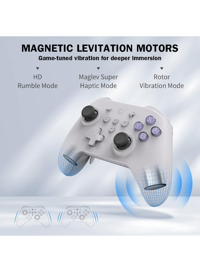 Gulikit Professional Gamepad Gulikit Kingkong 3 Max Wireless Game Controller for Switch/Switch2/PC/Android/iOS/MacOS/Steam Deck with No Drift Hall Effect Joysticks and Triggers, Auto-Pilot Gaming & RGB Lighting, Maglev/Rotor/HD Vibration, 6-Axis Gyroscope, 4 Back Buttons, 1000Hz Polling Rate, 950mAh Battery, 2 D-pad Mode, Ergonomically Designed - Image 5