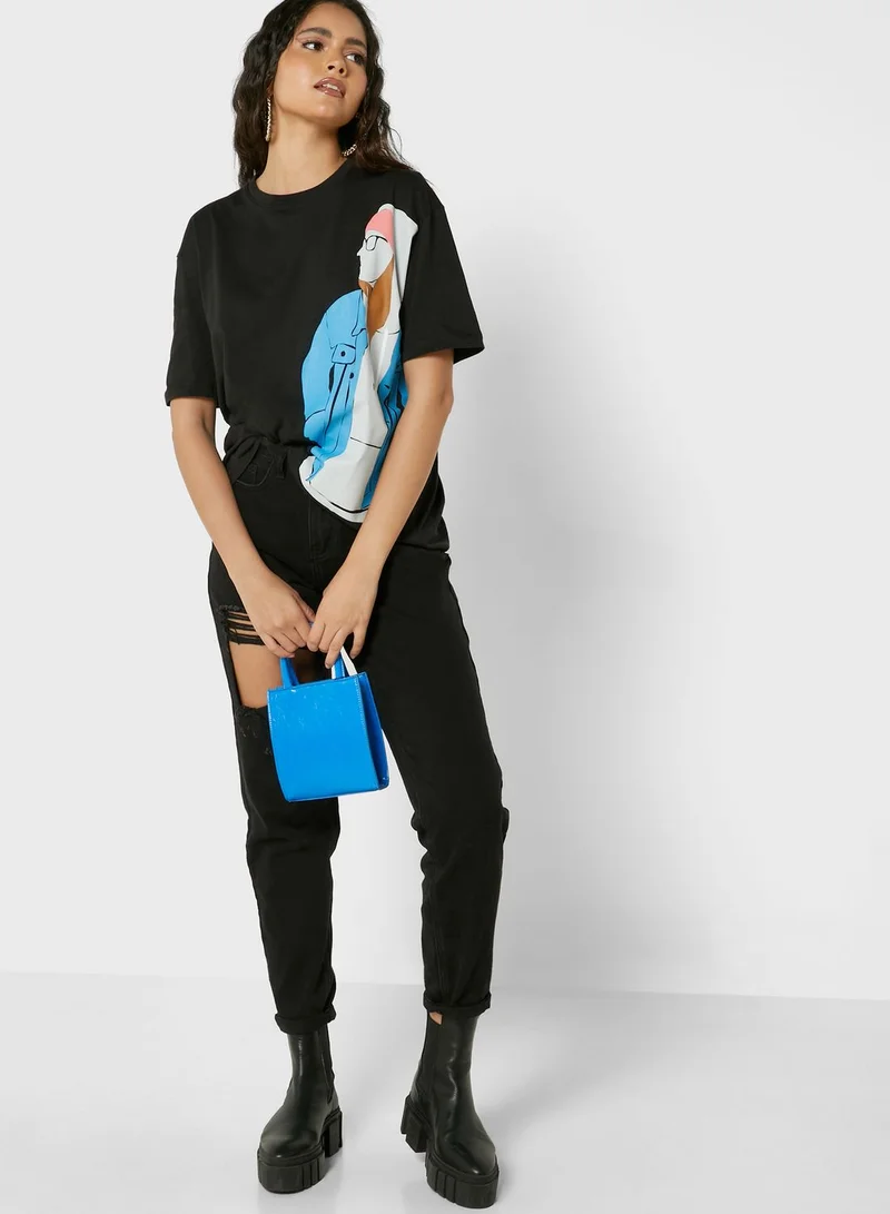 Ginger Graphic Oversized T-Shirt