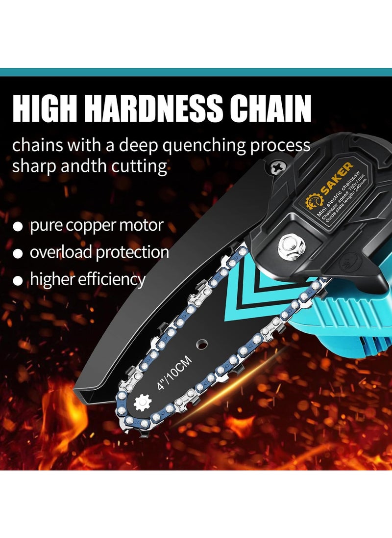 Saker 6-inch Lithium Electric Saw Portable Rechargeable Electric Saw Dedicated Logging Saw Household Small Handheld Saw  - Image 2