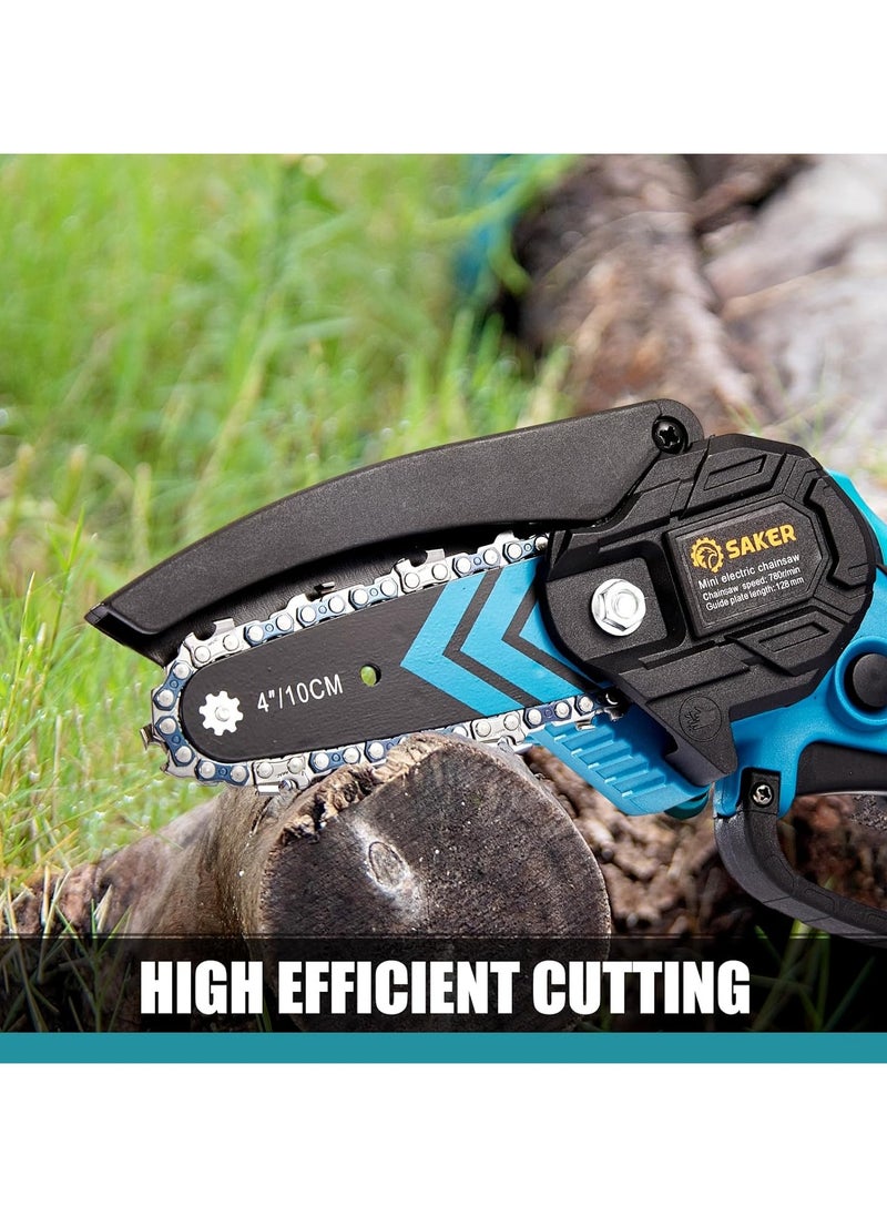 Saker 6-inch Lithium Electric Saw Portable Rechargeable Electric Saw Dedicated Logging Saw Household Small Handheld Saw  - Image 3