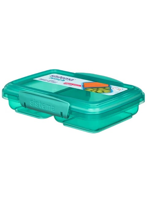 Sistema Small Split Lunch Box 350ML Green : Snack Container - Lunch Container - Leak-proof - Portable - BPA-free 350ML
