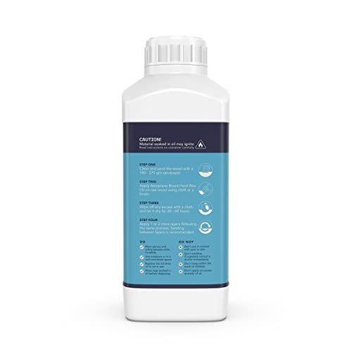 AEROPLANE - Hard Wax Oil - Wax-Smooth Wood Finish - VOC Free & Non - Toxic, Matte Finish | 1 LTR - Image 4