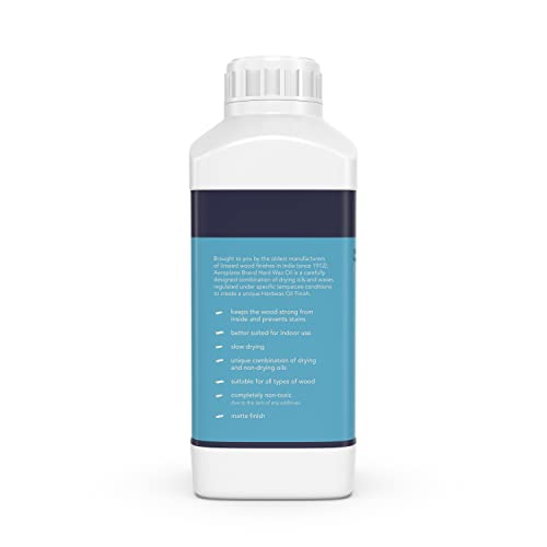 AEROPLANE - Hard Wax Oil - Wax-Smooth Wood Finish - VOC Free & Non - Toxic, Matte Finish | 1 LTR - Image 3