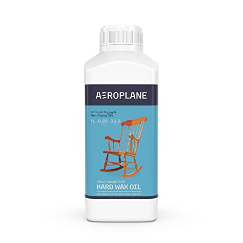 AEROPLANE - Hard Wax Oil - Wax-Smooth Wood Finish - VOC Free & Non - Toxic, Matte Finish | 1 LTR - Image 1