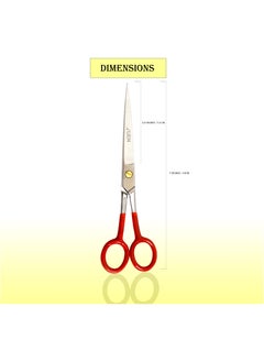 Hair Cutting Scissors, Stainless Steel Razor Edge, 7 inches, Perfect for Salon, Barber and Home Use Professional Hairdressing shears for Kids, Women and Men, Red and Silver - pzsku/ZDF84F8493550F3C84ED9Z/45/_/1735303085/81dc06ca-eb4a-4359-ae3b-6b5bb11a9ecb