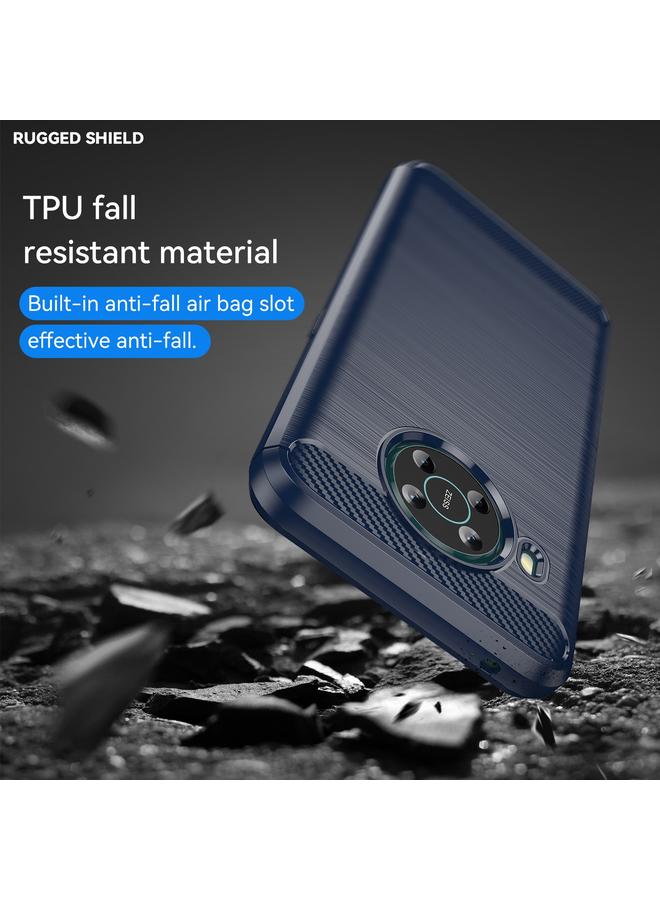 S-TOP Case For Nokia X10 / X20 Brushed Texture Carbon Fiber TPU Phone Case - Image 4