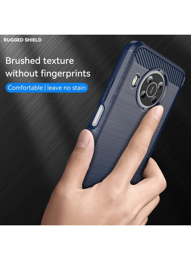 S-TOP Case For Nokia X10 / X20 Brushed Texture Carbon Fiber TPU Phone Case - Image 3