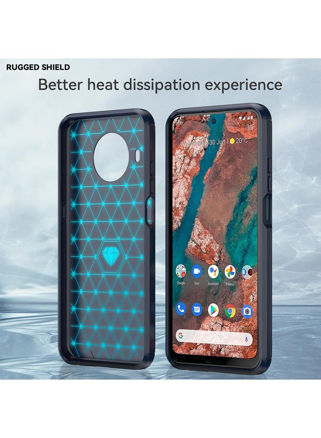 S-TOP Case For Nokia X10 / X20 Brushed Texture Carbon Fiber TPU Phone Case - Image 2