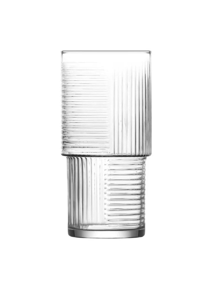 LAV 3 Pieces Helen Long Drink Tumbler Set 400 Ml - Clear - Image 1