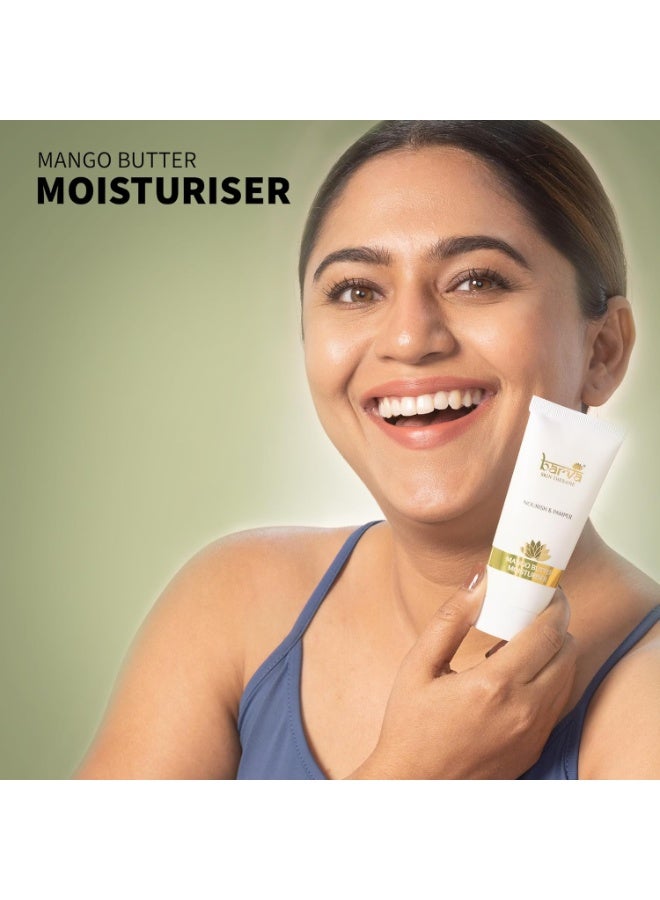Barva Mango Butter Moisturizer 50ml | Face Cream for Normal & Dry Skin | Paraben, Silicone & Mineral Oil Free | Nourishing & Hydrating Daily Care - Image 2