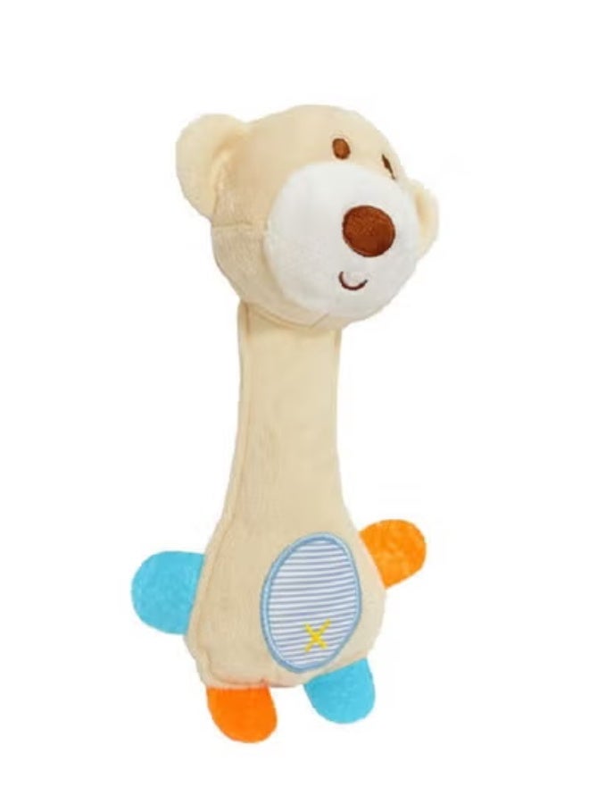 جبيه عصي خشخيشة يد محشوة كرتونية محشوة على شكل حيوان محشو ناعم للأطفال الصغار - Image 2