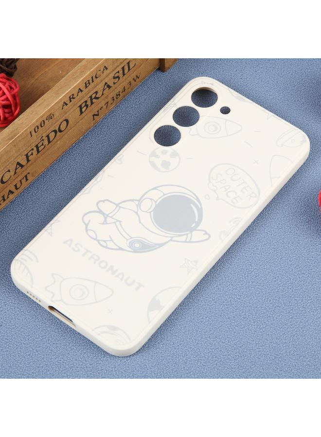 اس-توب جراب لهاتف Samsung Galaxy A03 مقاس 164 مم بنمط رائد فضاء من السيليكون بحافة مستقيمة - Image 2