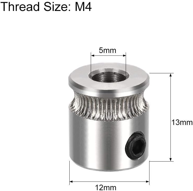 MK7 Direct Drive Extruder Gear 5mm Diameter for RepRap 3D Printer 2 Pieces - Image 3