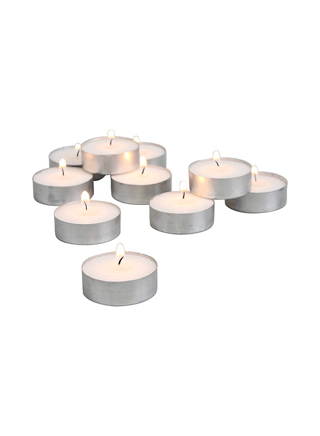YULAN 50-Piece Tea Light Scented Candle Set White 7x7inch - Image 2