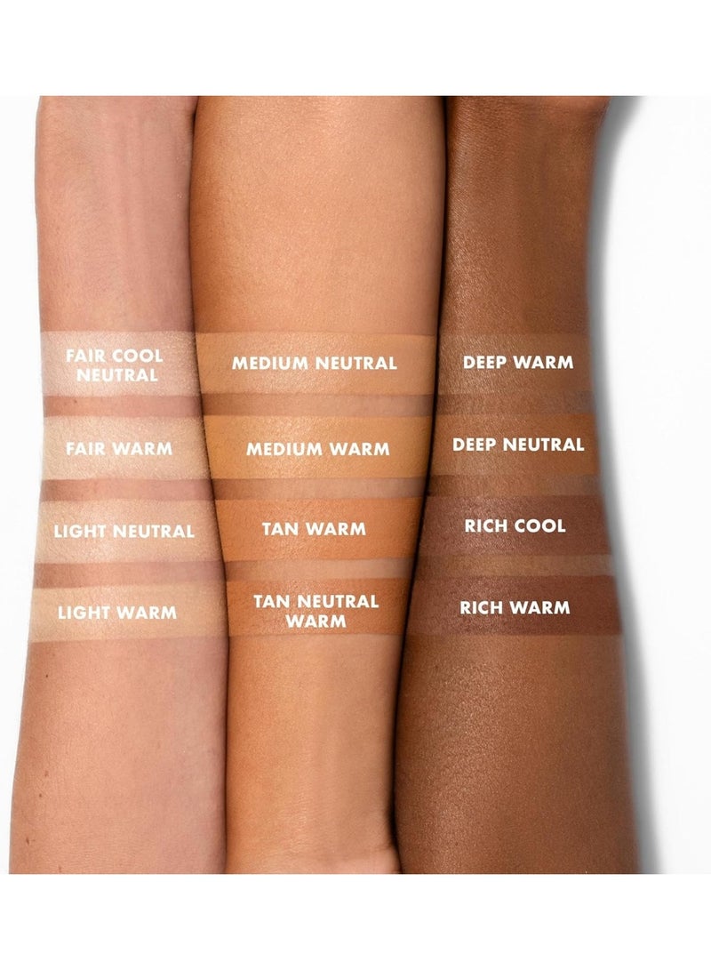 elf Halo Glow Powder Filter, Pressed Finishing Powder, Crease-Resistant, Blurs the Appearance of Pores, With Velour Puff and Mirror, Deep Neutral - Image 3