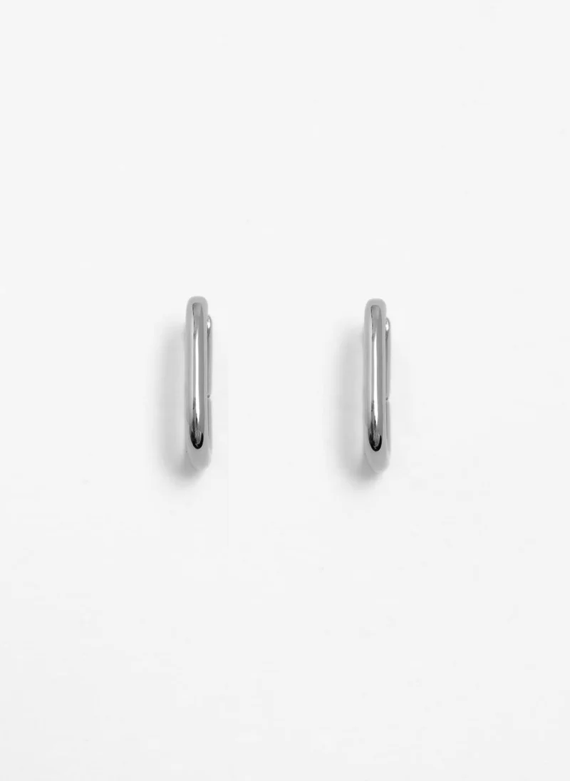 Lichi  Smooth metal oval earrings for Women | Best Price UAE
