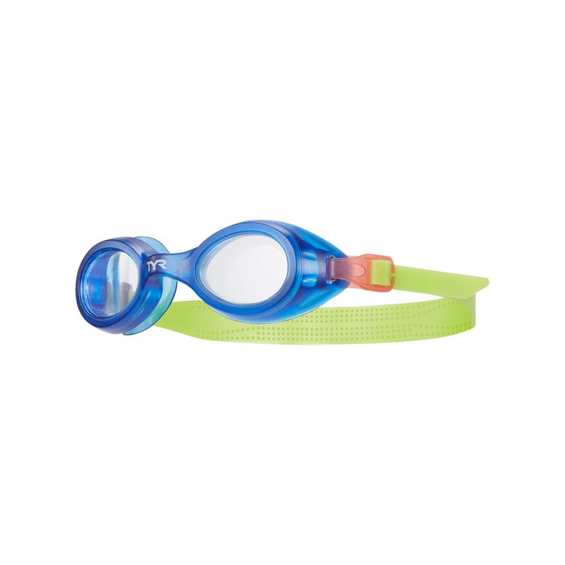TYR Aqua Blaze Swimming Goggles for Kids (For Ages 3-10), Color-Blue/Yellow - Image 3