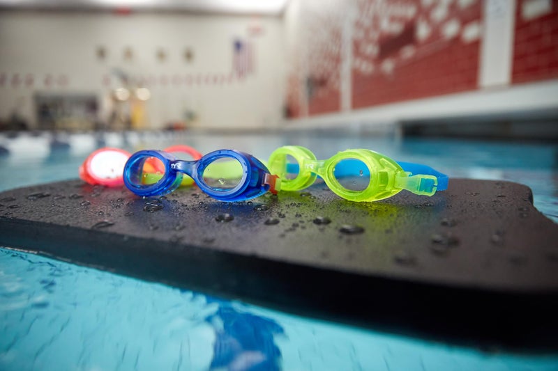 TYR Aqua Blaze Swimming Goggles for Kids (For Ages 3-10), Color-Blue/Yellow - Image 2