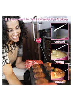 erorex Cake Tester, 1 Pack Stainless Steel Cupcake Shape Cake Tester Reusable For Home Bakery Muffin Bread Skewer Cake Testing Stick  - Image 2