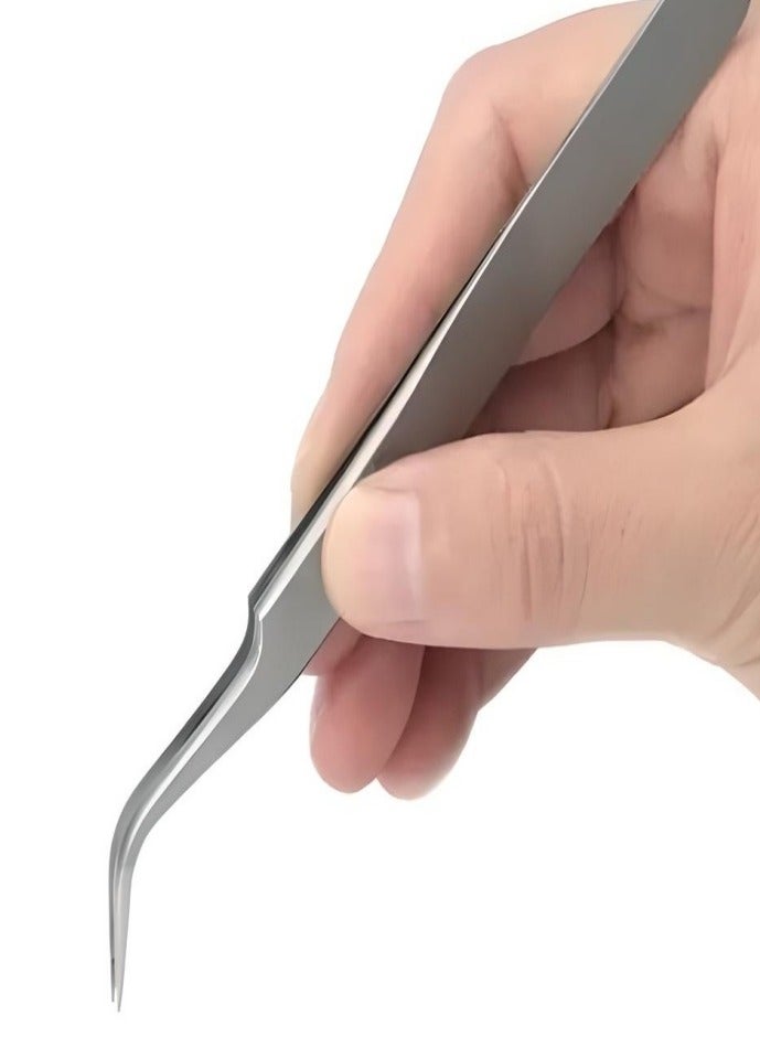 سولاستا سولاســتــا - قطعتان من الملاقط، ملاقط مقاومة للكهرباء الساكنة من الفولاذ المقاوم للصدأ، ملاقط غير مغناطيسية للألماس، الإلكترونيات، المجوهرات، الحرف اليدوية، وجميع أنواع مشاريع DIY. - Image 1