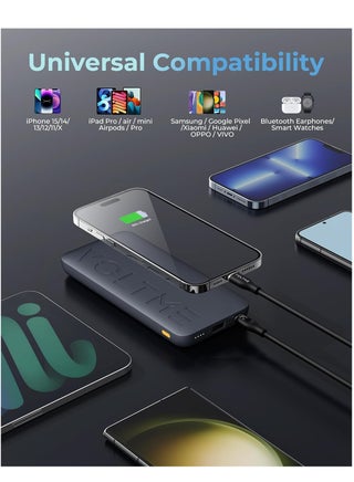 20,000 mAh Fast Charging Power Bank – 22.5W PD & QC 3.0 USB-C / Type-C Slim Portable Battery Pack, 20000mAh High Capacity Charger for iPhone Air / iPhone 17 Pro Max / 17 Pro / 16 / 16 Pro / 16 Pro Max / 16 Plus / 15 / 14 / 13 / 12, Galaxy S25 Ultra / S25+ / S25 / S24 Ultra / S23 / S22, Pixel 9 / 8 / 7, iPad Pro / iPad Air, OnePlus 12, Xiaomi 14, Oppo Find X7, Huawei P70 & More - view 5