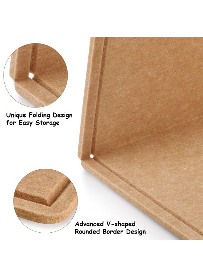 KINGMAZI Large Bulletin Board,60*120cm Felt Board Decorative Pin Board with Push Pins, Cork Board Alternative for Wall, Foldable Photo Board Self-Adhesive Vision Board Mood Board for School, Home - Image 3