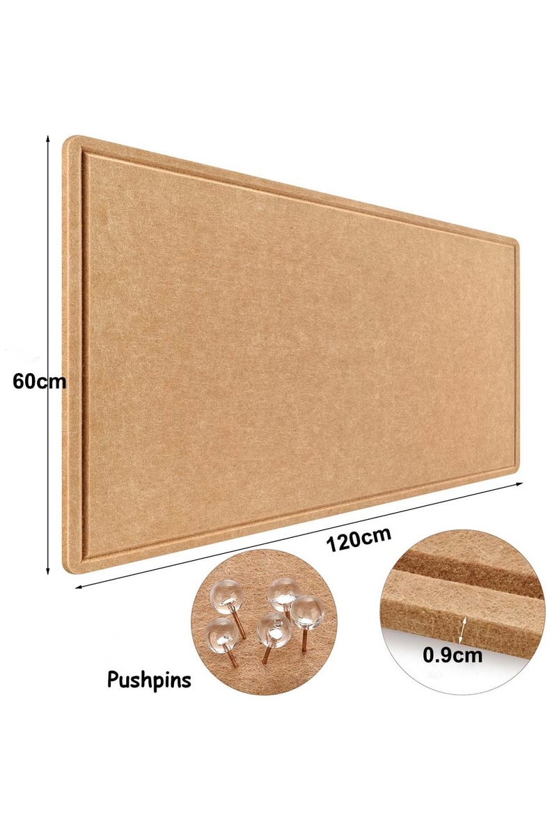 KINGMAZI Large Bulletin Board,60*120cm Felt Board Decorative Pin Board with Push Pins, Cork Board Alternative for Wall, Foldable Photo Board Self-Adhesive Vision Board Mood Board for School, Home - Image 4