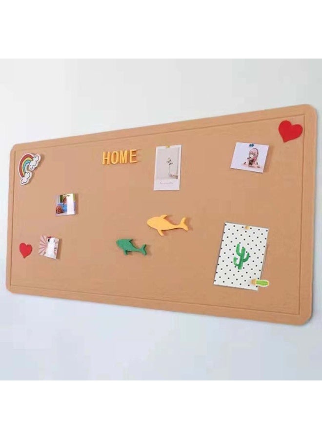 KINGMAZI Large Bulletin Board,60*120cm Felt Board Decorative Pin Board with Push Pins, Cork Board Alternative for Wall, Foldable Photo Board Self-Adhesive Vision Board Mood Board for School, Home - Image 1