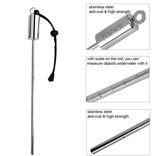Asixxsix Diving Pointer Rod; Diving Noise Maker; Lobster Stick; Pointer; Stick, Asixx Diving Pointer Stick, Diving Stick Diving Point Rod Colorful Stainless Steel Diving Noise Maker wit - Image 4
