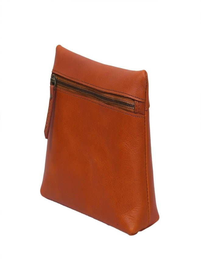 Celtic Premium Tan Leather Utility clutch | Minimal Everyday Essentials Bag - Image 3