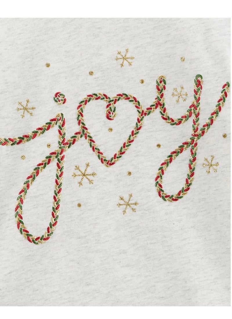 carter's Carter's Christmas Joy Jersey Tee - Grey  - Image 2