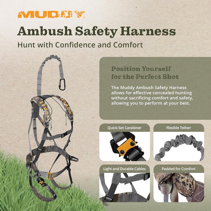 Muddy Tree Stand Safety Harness Hunting Accessory - Image 1
