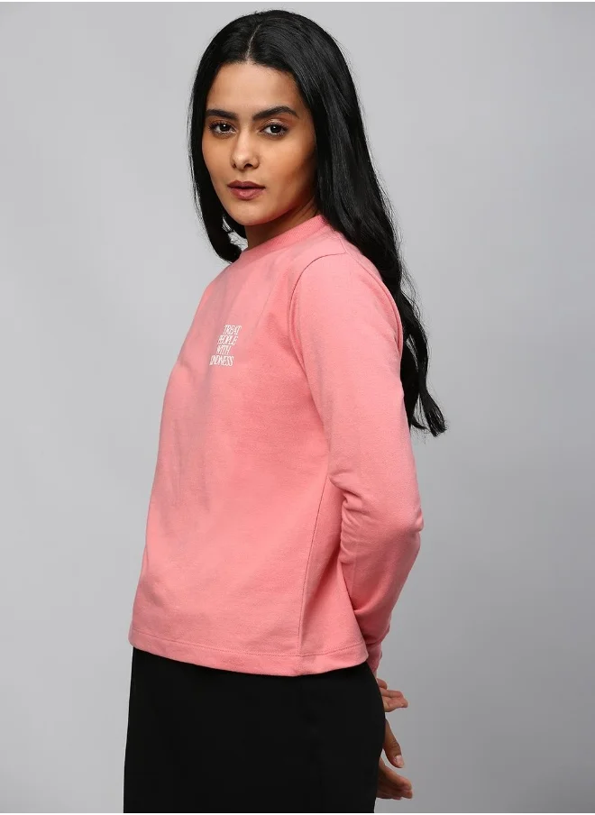 Hubberholme Medium Pink Sweatshirt For Women