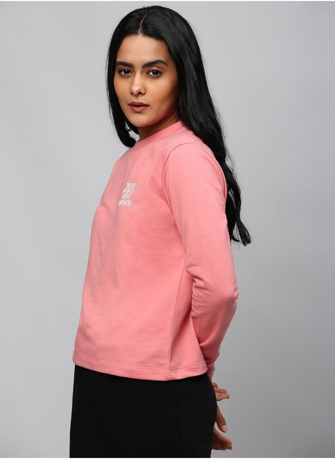 Hubberholme Medium Pink Sweatshirt For Women  - Image 1