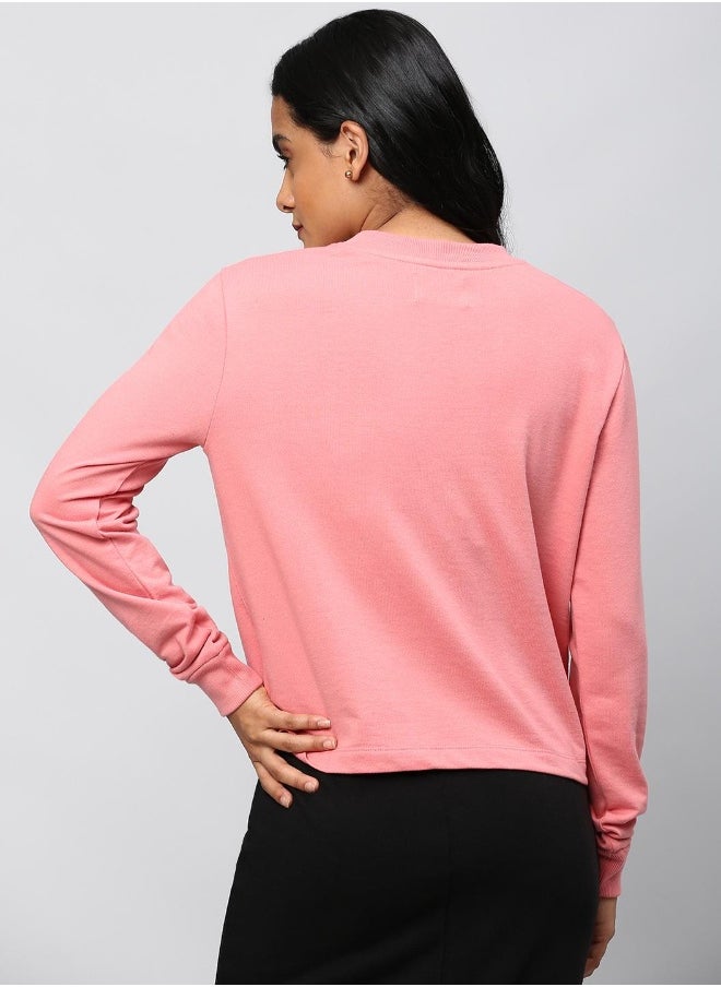 Hubberholme Medium Pink Sweatshirt For Women  - Image 5