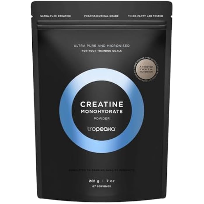 Tropeaka Creatine Monohydrate - 100% Micronized Creatine Powder for Men & Women - Muscle Recovery, Pre Workout & Post Workout - No Fillers, Caffeine Free, Gluten Free, Non-GMO - 7oz (67 Servings) - Image 1