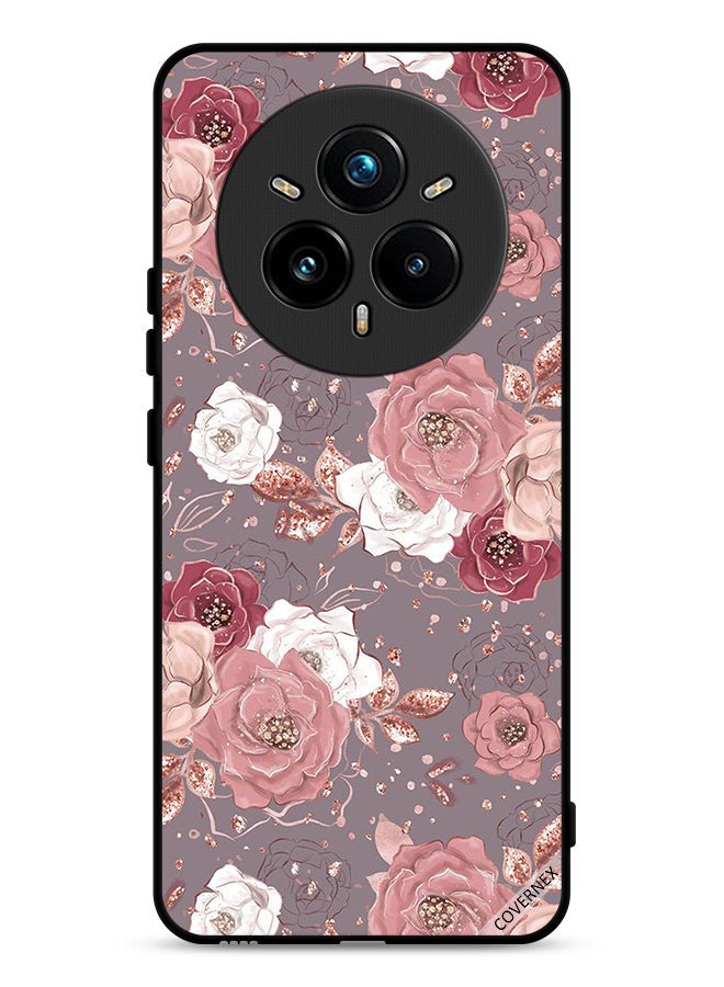 Covernex Realme 14 Pro 5G Protective Case Cover Floral Wallpaper