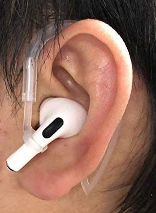 JNSA AirPods Pro Ear Hooks Anti-Slip Anti-Drop Earhooks【Not Fit in The Charging Case】 Compatible with AirPods Pro, Clear - Image 5