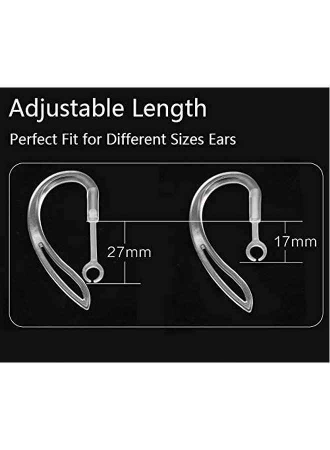 JNSA AirPods Pro Ear Hooks Anti-Slip Anti-Drop Earhooks【Not Fit in The Charging Case】 Compatible with AirPods Pro, Clear - Image 4
