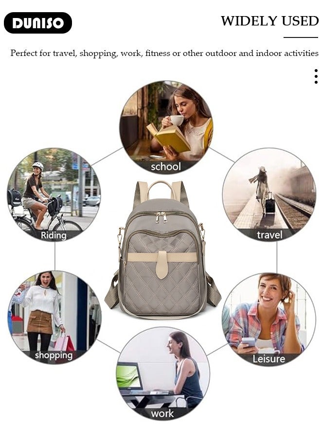 DUNISO Women Backpack Purse, Waterproof Backpack for Girl Woman Black Travel Bookbag Lady Shoulder Bag, Lightweight Ladies Fashion Daily Backpack Anti-theft Casual Daypack - Image 3