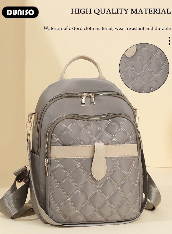 DUNISO Women Backpack Purse, Waterproof Backpack for Girl Woman Black Travel Bookbag Lady Shoulder Bag, Lightweight Ladies Fashion Daily Backpack Anti-theft Casual Daypack - Image 2